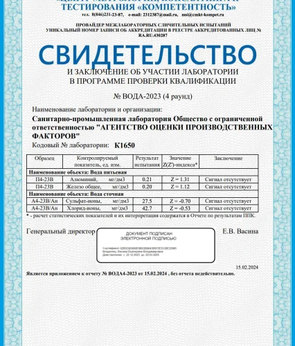 Свидетельство об участии в МСИ 4 раунд 2023