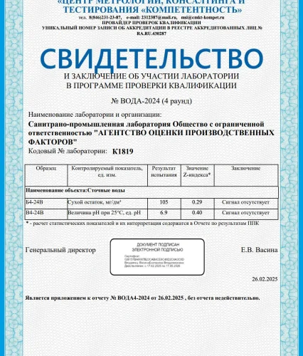 Свидетельство МСИ 2024